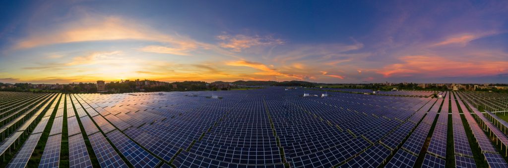 Solar panels energy power generation